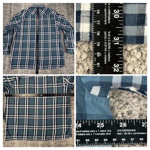 Wrangler ATG Plaid Flannel Shirt Men's XL All Terrain Organic Cotton Polyester - Picture 2 of 11